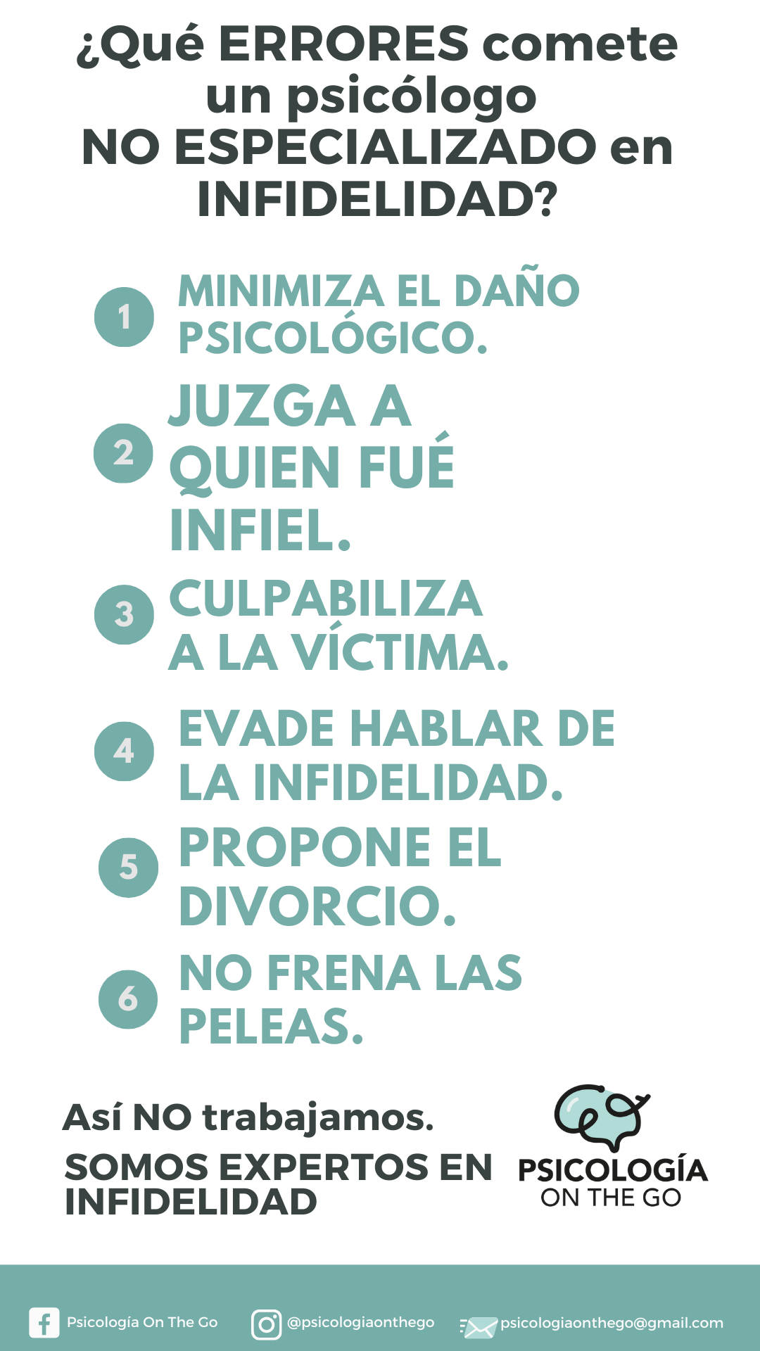 BUEN psicologo de infidelidad