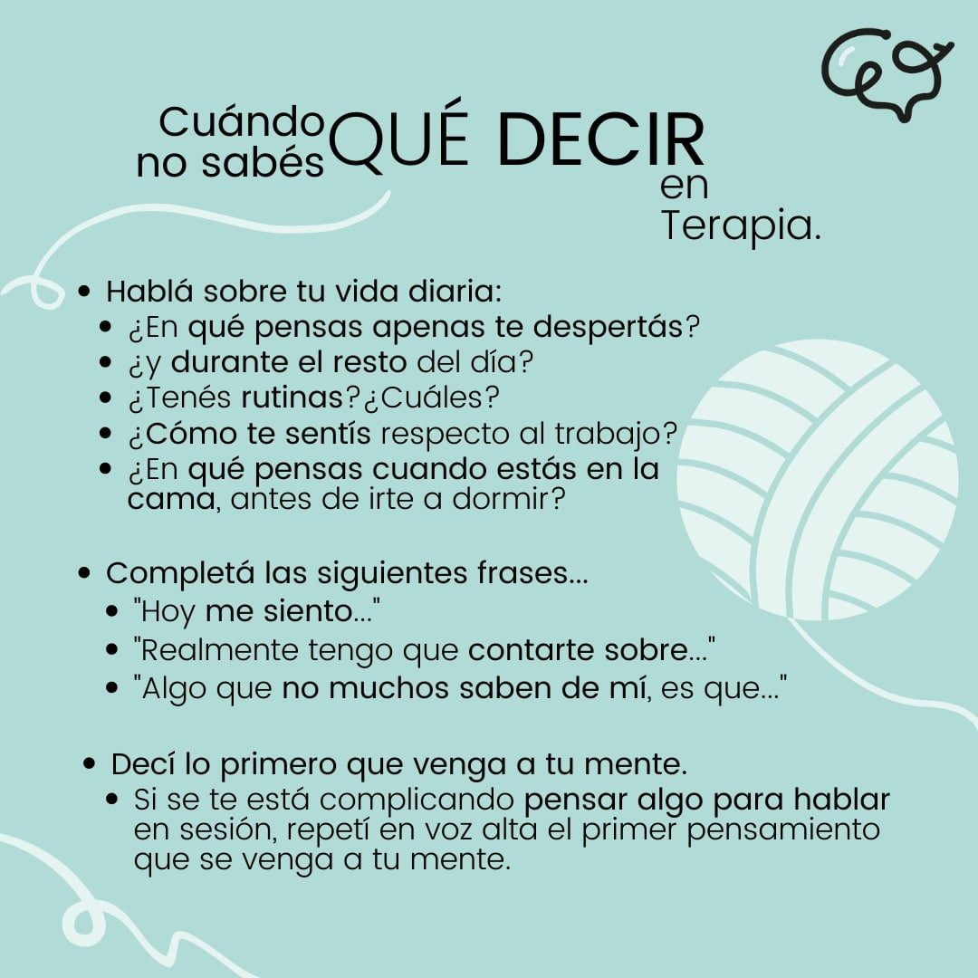 De Qué Hablar en Terapia | Recomendaciones y 4 PsicoTips