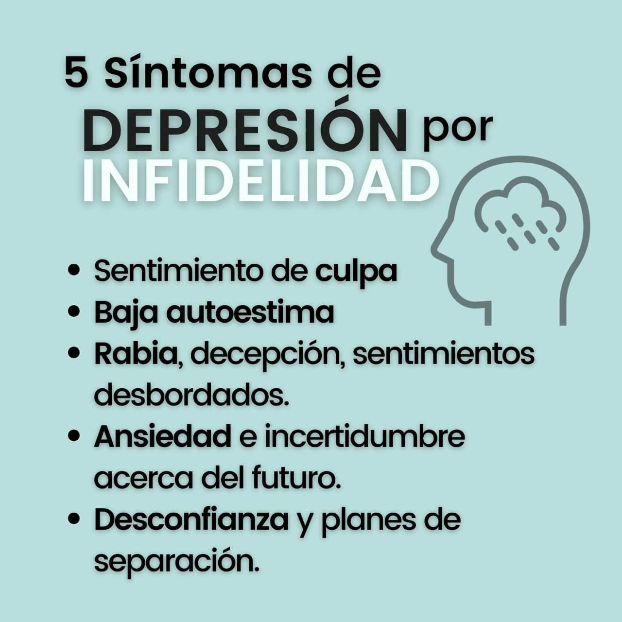 depresion por infidelidad pareja o matrimonio
