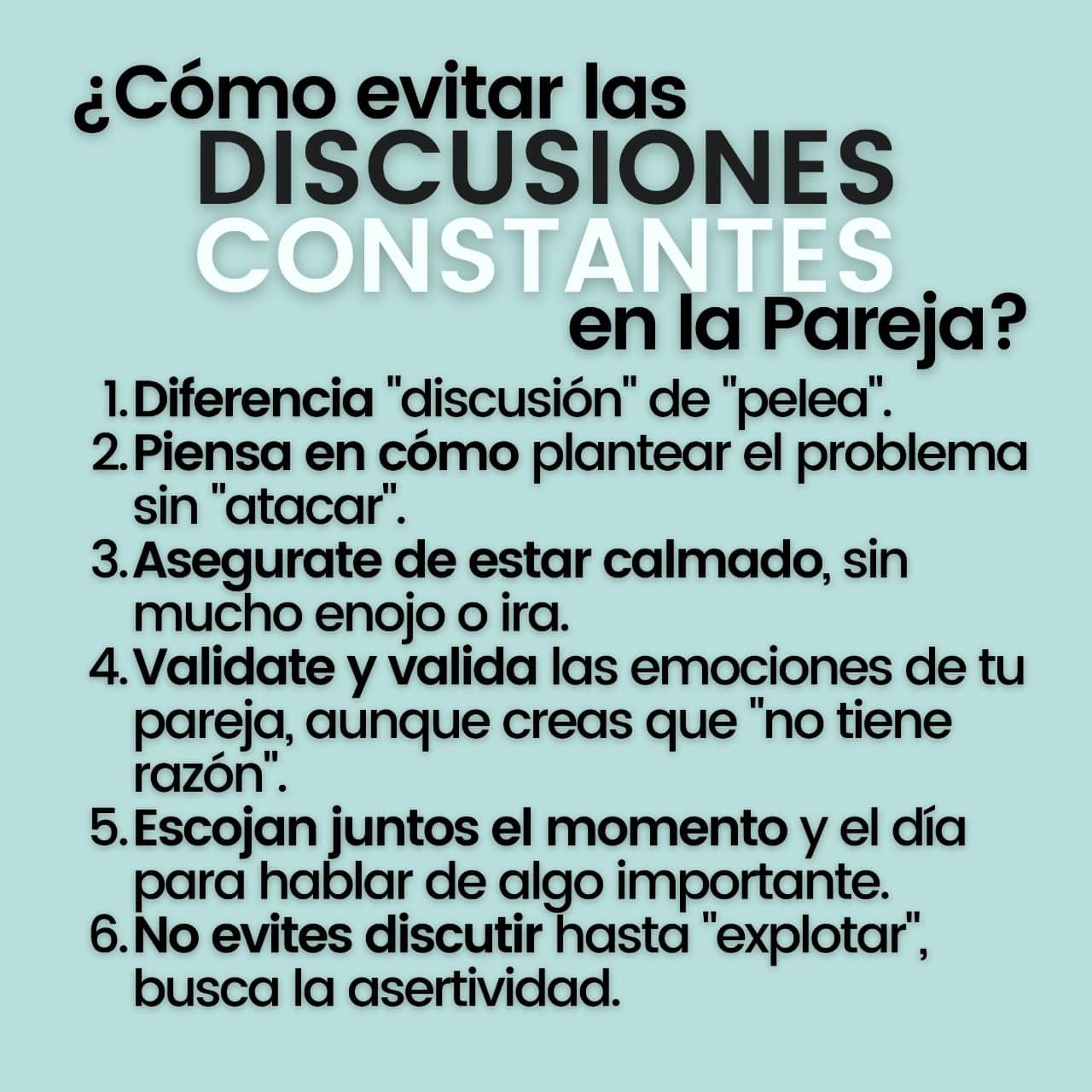 discusiones constantes en el matrimonio