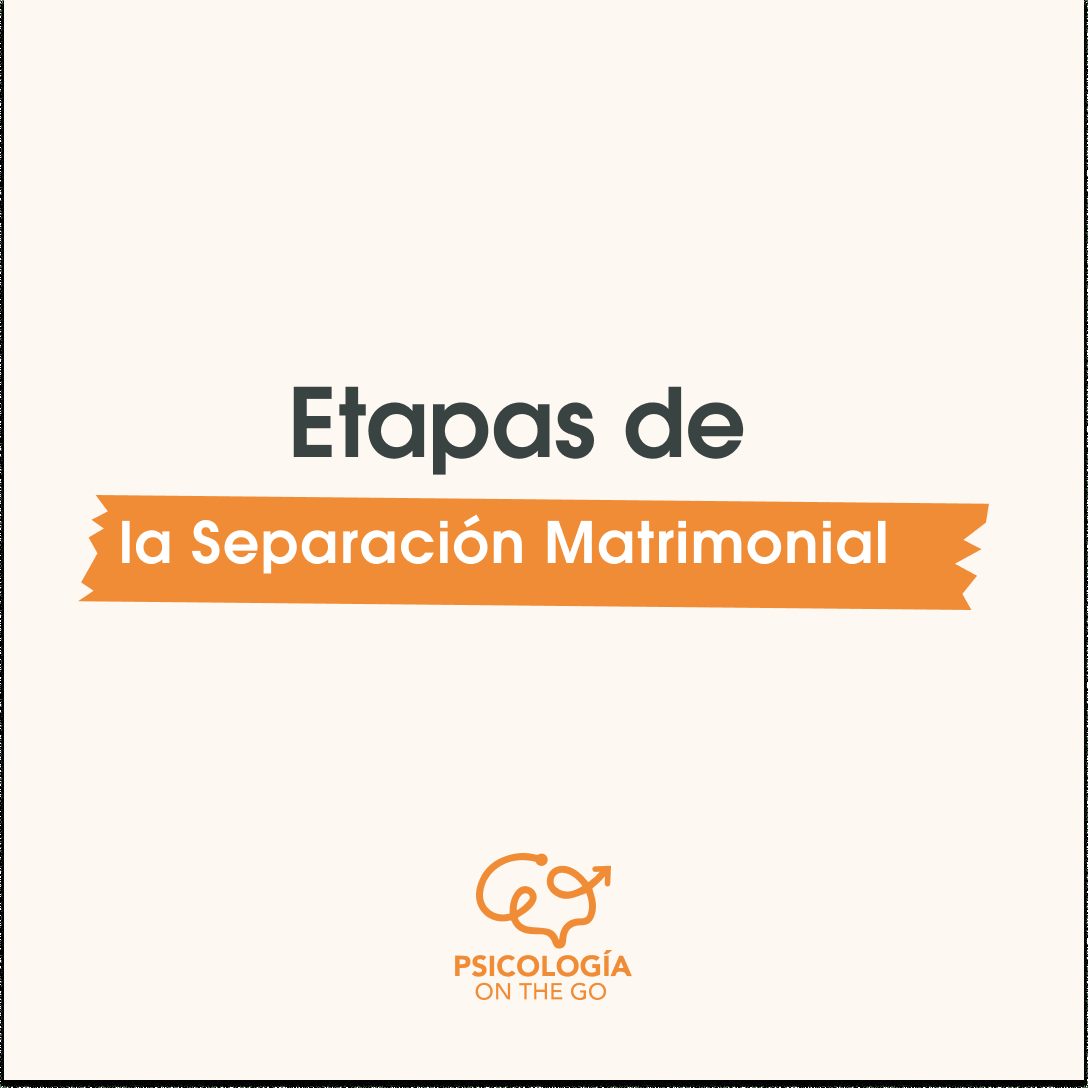 Etapas de la Separación Matrimonial