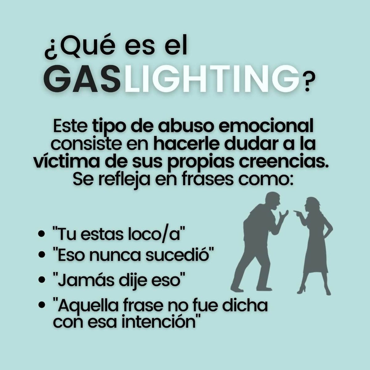 Gaslighting | 5 Indicadores frecuentes de este abuso emocional