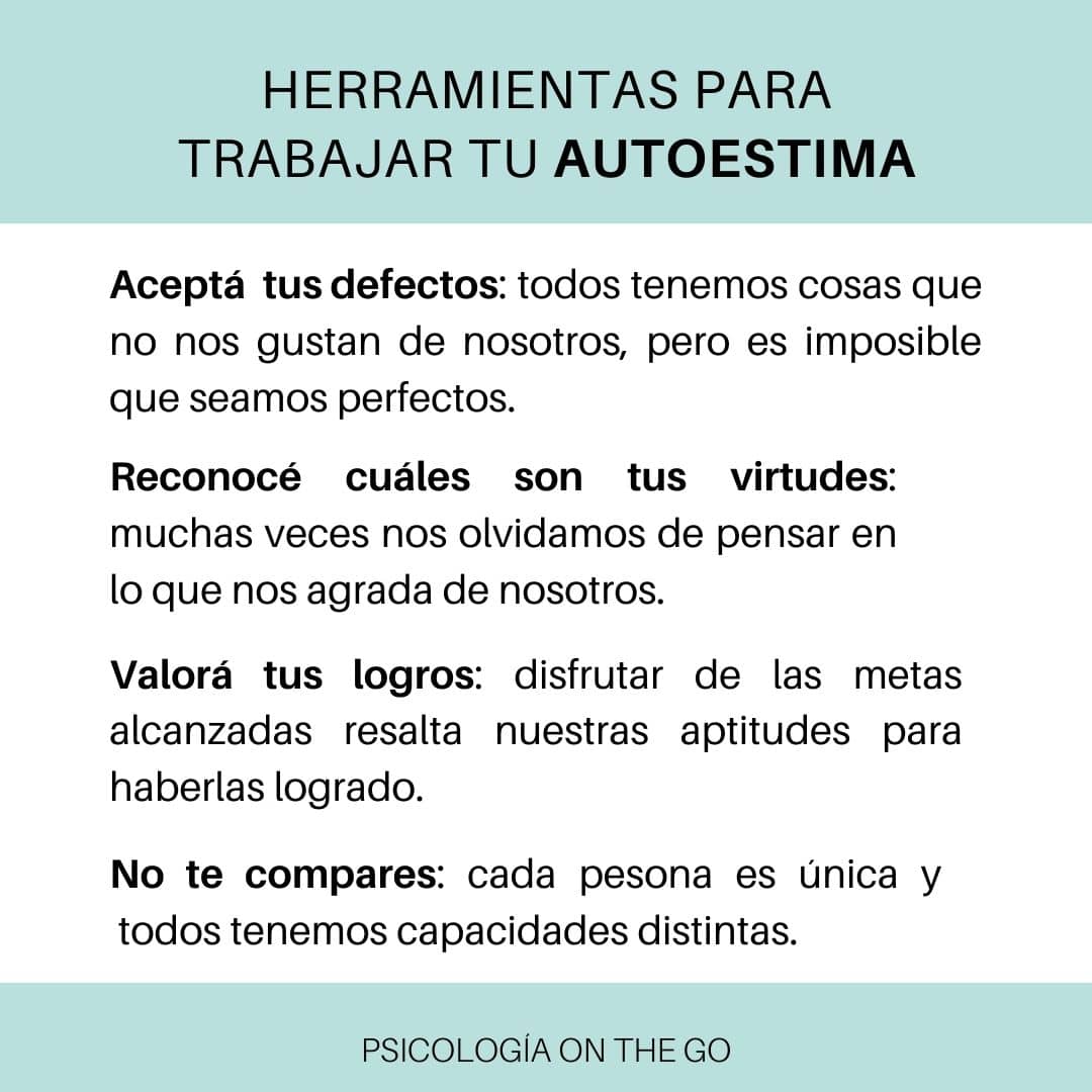 herramientas para trabajar la autoestima