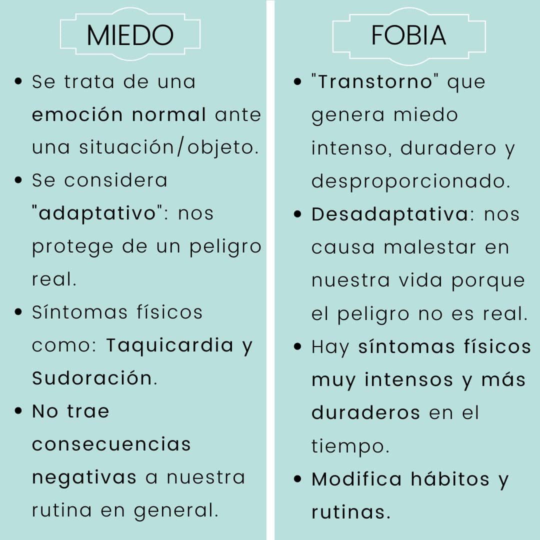 ¿Qué son los Miedos y Fobias?