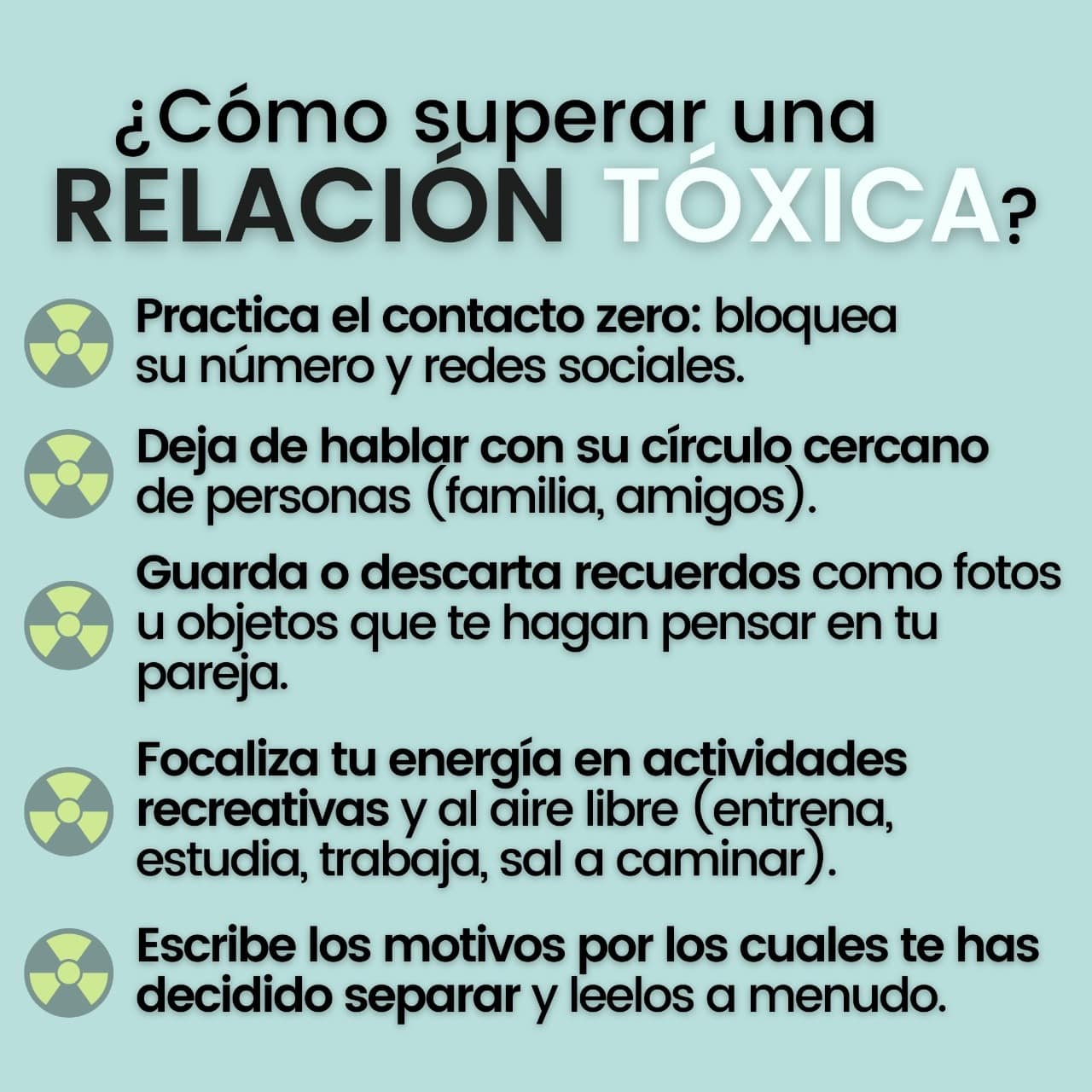 dejar una relacion toxica